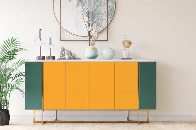 Dekoratív bútor matrica Sötét sárga