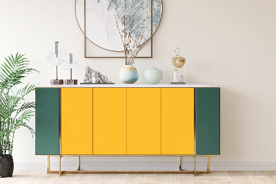 Dekoratív bútor matrica Sárga