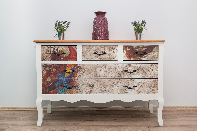 Dekoratív bútor matrica Mancs vintage művészet