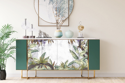 Dekoratív bútor matrica Trópusi levelek