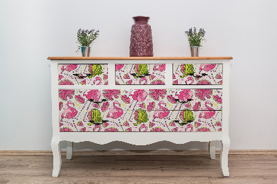 Dekoratív bútor matrica Lángoló görögdinnye