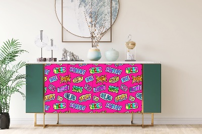 Dekoratív bútor matrica Pop art