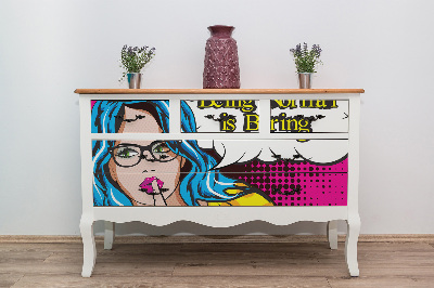 Dekoratív bútor matrica Pop art