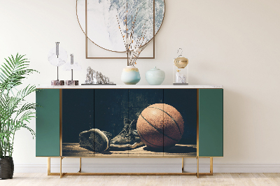 Dekoratív bútor matrica Kosárlabda labda