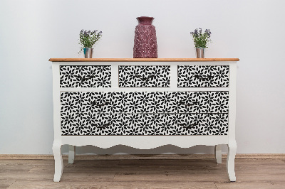 Dekoratív bútor matrica Virágos minta
