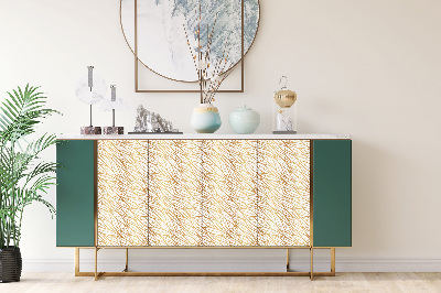 Dekoratív bútor matrica Arany levelek