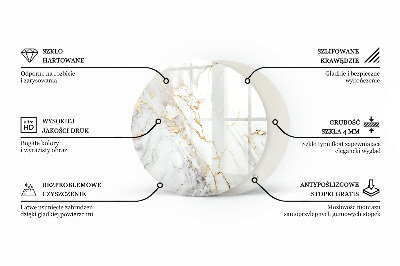 Üveglap Dekoratív mozaikok részletekkel