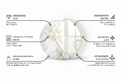 Üveglap Dekoratív mozaikok részletekkel