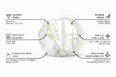 Üveglap Dekoratív mozaikok részletekkel