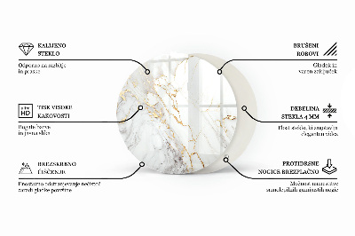 Üveglap Dekoratív mozaikok részletekkel