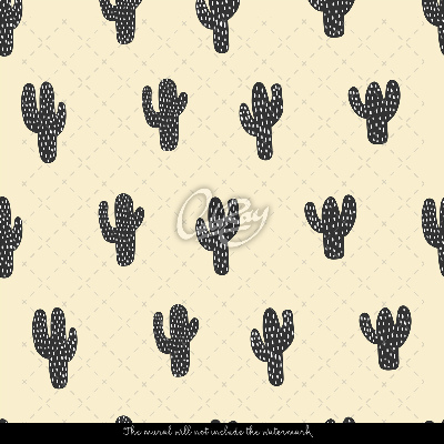 Fotótapéta Bézs minimalista kaktuszok