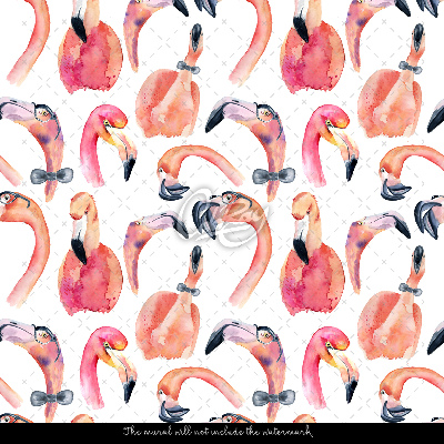 Fotótapéta Őrült rózsaszín flamingók