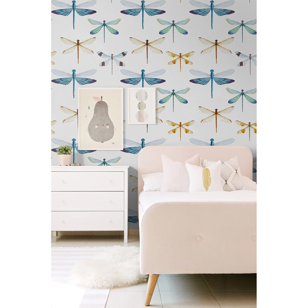 Fotótapéta Varázslatos szivárvány szitakötő