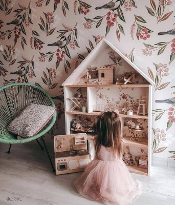 Fotótapéta Tavaszi verébek a gallyakon