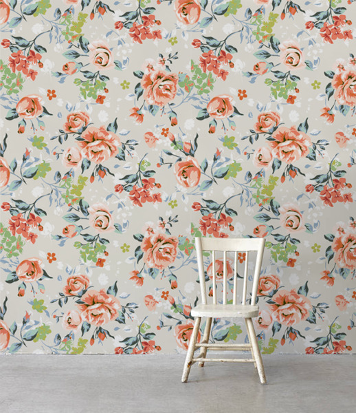 Fotótapéta Akvarell vintage virágok