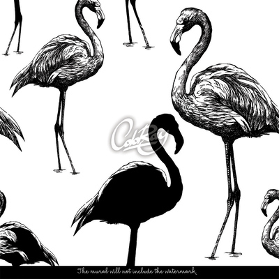 Fotótapéta Boldogtalan flamingó
