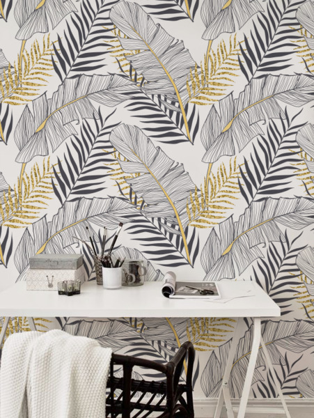 Fotótapéta Trópusi arany levelek