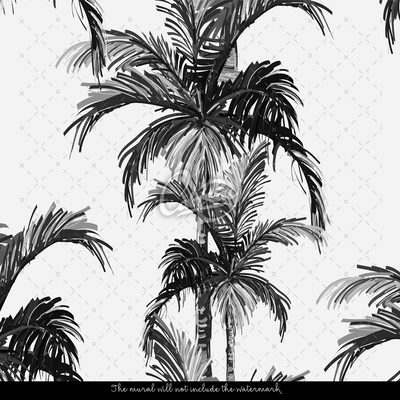 Fotótapéta Egzotikus szürke pálmafák