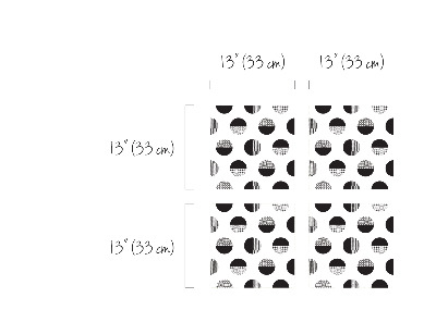 Matrica ikea bútorokhoz - kallax Fekete-fehér geometriai szédülés