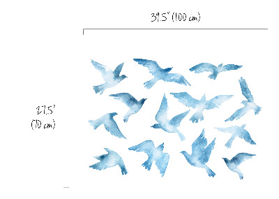 Falmatrica Kék madarak