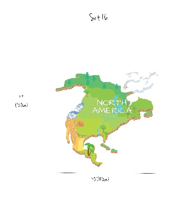 Falmatrica Észak-Amerika térkép