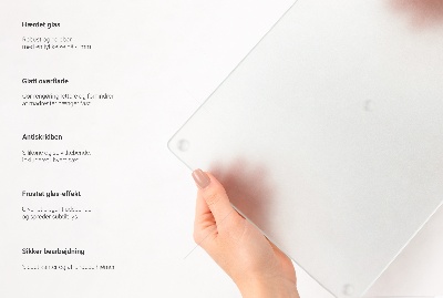 Dupla üvegből készült áttetsző vágódeszka