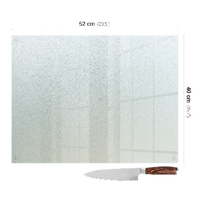 Szögletes üveg vágódeszka áttetsző kivitelben, egyedi fényképpel