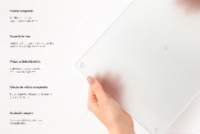 Kerek edzett üveg vágódeszka áttetsző