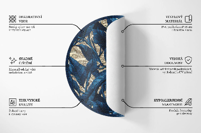 Kerek vinil szőnyeg Geometriai absztrakció háromszögek