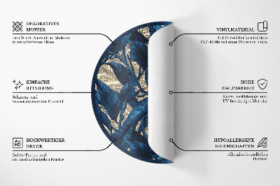 Kerek vinil szőnyeg Geometriai absztrakció háromszögek