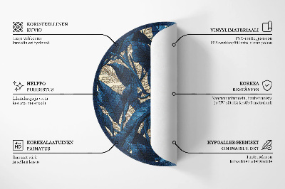 Kerek vinil szőnyeg Geometriai absztrakció háromszögek