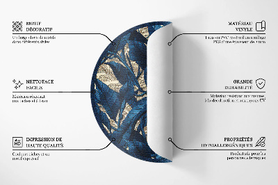 Kerek vinil szőnyeg Geometriai absztrakció háromszögek