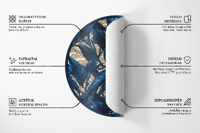 Kerek vinil szőnyeg Geometriai absztrakció háromszögek