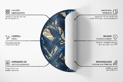 Kerek vinil szőnyeg Geometriai absztrakció háromszögek