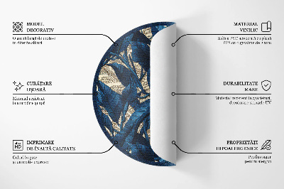 Kerek vinil szőnyeg Geometriai absztrakció háromszögek