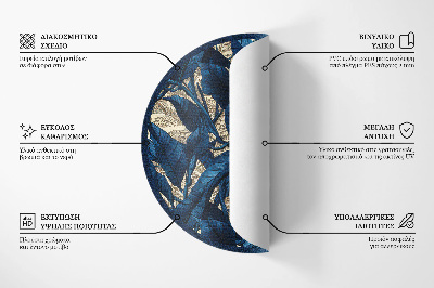 Kerek vinil szőnyeg Absztrakció ikonok és grafikák
