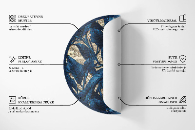 Kerek vinil szőnyeg Geometrikus csillagok apró mozaik