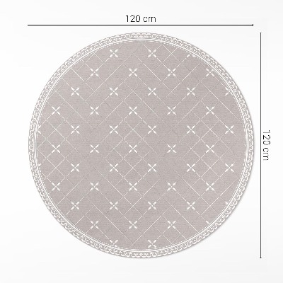 Kerek vinil szőnyeg Stílusos minimalista dekoratív minta