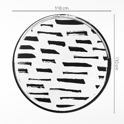 Kerek vinil szőnyeg Minimalista modern absztrakció