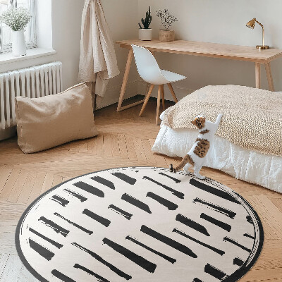 Kerek vinil szőnyeg Minimalista modern absztrakció