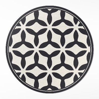 Kerek vinil szőnyeg Modern geometriai minta
