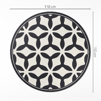 Kerek vinil szőnyeg Modern geometriai minta