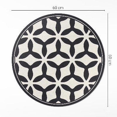 Kerek vinil szőnyeg Modern geometriai minta