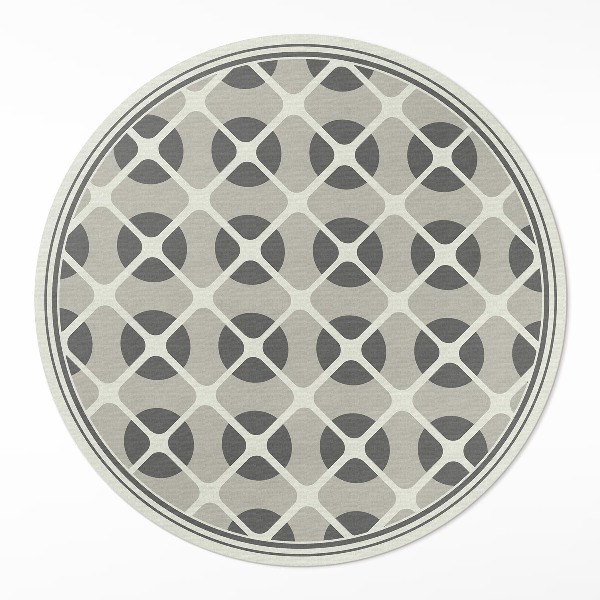 Kerek vinil szőnyeg Minimalista mozaik geometriai formák