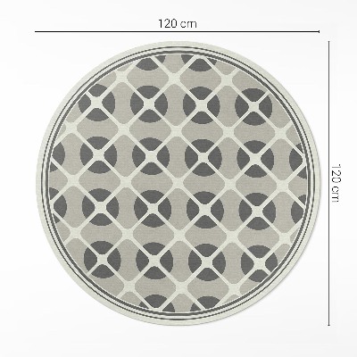 Kerek vinil szőnyeg Minimalista mozaik geometriai formák