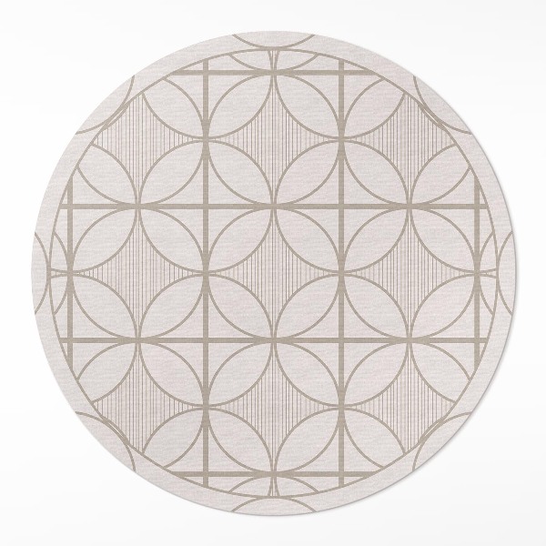 Kerek vinil szőnyeg Elegáns minimalista dekoratív minta