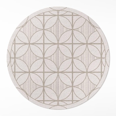 Kerek vinil szőnyeg Elegáns minimalista dekoratív minta