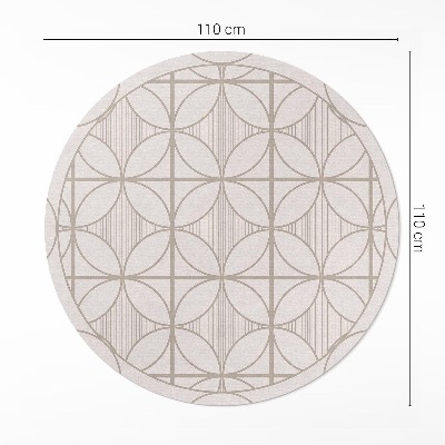 Kerek vinil szőnyeg Elegáns minimalista dekoratív minta