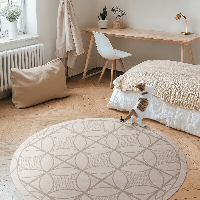 Kerek vinil szőnyeg Elegáns minimalista dekoratív minta