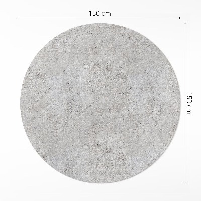 Kerek vinil szőnyeg Nyers kő ipari beton